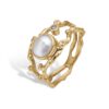 Zenith Duo White Keshi Ring