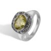 Frida Signet Pavé Lemon Quartz