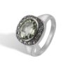 Frida Signet Pavé Green Amethyst