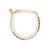Nanna GP Red Mix Perle Armbånd