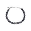 Balder Snowflake Obsidian Armbånd