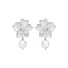 Poppy Zirconia & Pearl (S) Ørestikkere