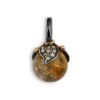 Leaf Drop Pavé Golden Rutile Vedhæng